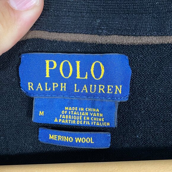 Polo Ralph Lauren Italian Merino Wool Cardigan Size M - Picture 2 of 7